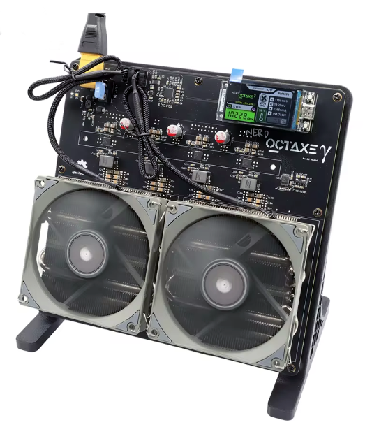 Bitaxe NerdOCTaxe Solo Bitcoin Miner (9.6 TH/s, 160W)
