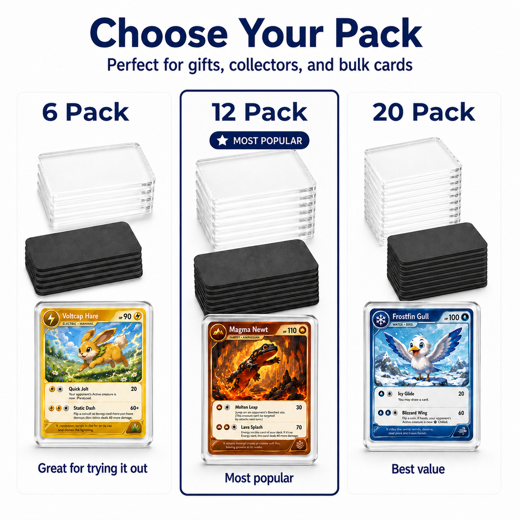 Magnet My Cards 30 x 50mm Card Art Magnet Kit with Storage Box – 12 Pack