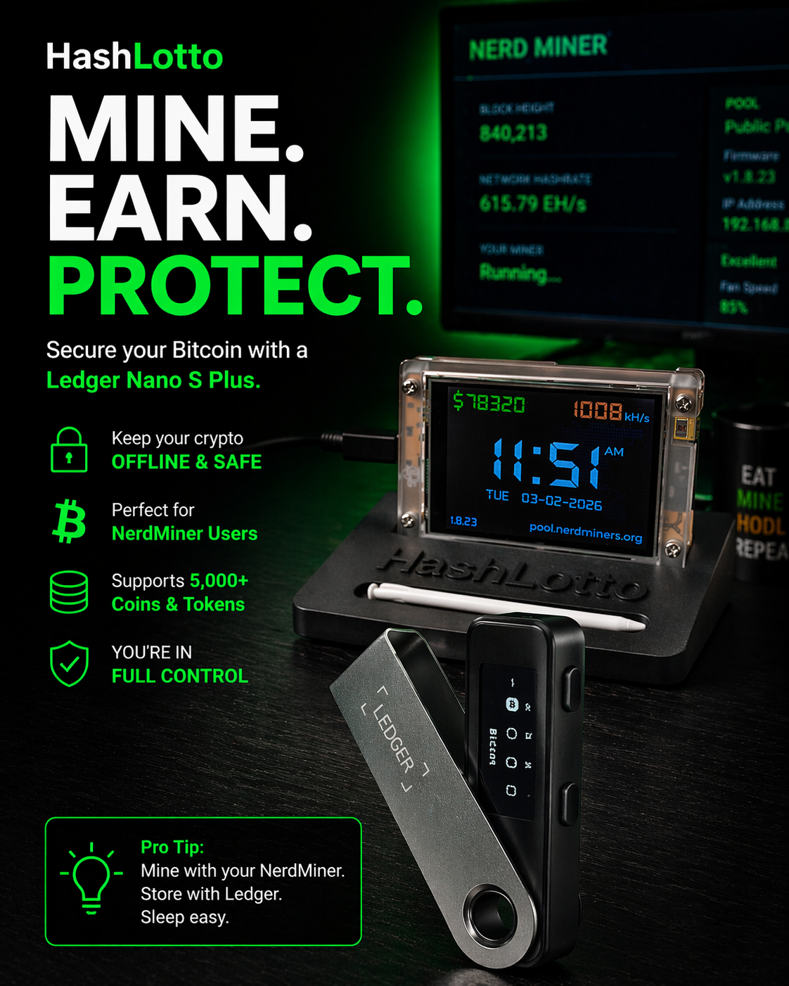 Ledger Nano S Plus – Secure Bitcoin & Crypto Hardware Wallet